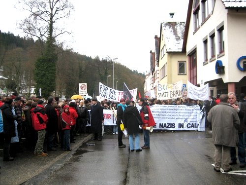 Aufstellung des Demonstrationszugs