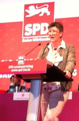 Saskia Esken beim Landesparteitag am 29.09.2012 in Wiesloch