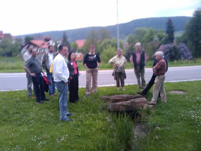 Ortsrundgang mit Kandidaten in Pfrondorf.